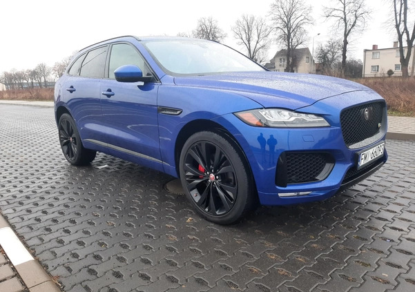 Jaguar F-Pace cena 149900 przebieg: 66895, rok produkcji 2018 z Miastko małe 529